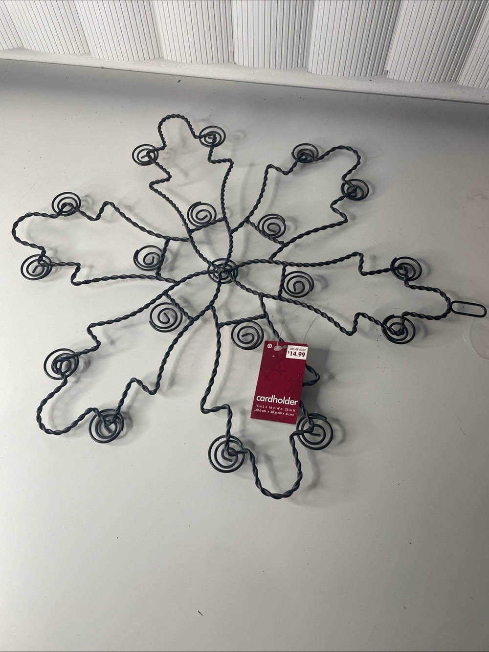 New With Tag Snowflake Cardholder 16IN L  x 16IN W x 25 In